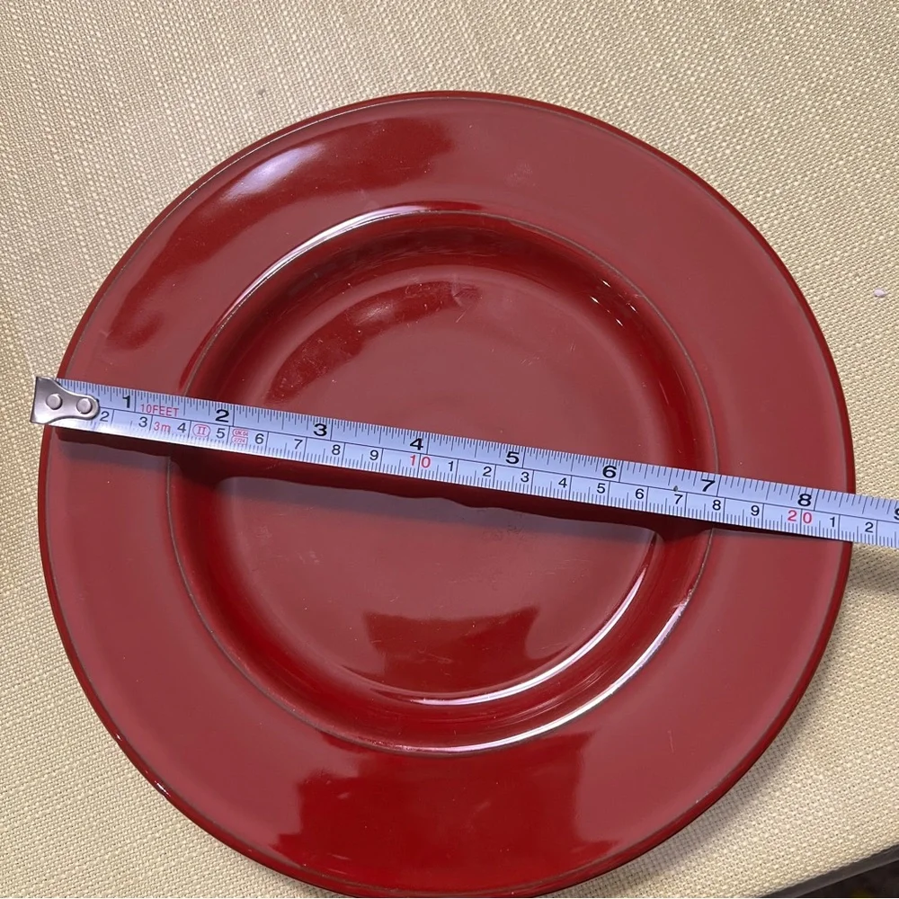 Sur La Table Italy Red Dinnerware Set | 12pc Plates + Bowls Excellent Condition